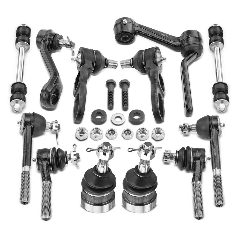 12x Idler & Pitman Arm & Tie Rod End & Sway Bar Link for Ford Crown Victoria
