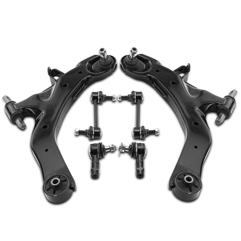 6x Control Arm & Ball Joint Sway Bar Link Tie Rod End for Hyundai Elantra 01-06