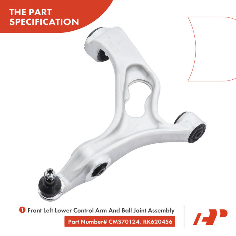 6x Control Arms with Ball Joint & Stabilizer Bar Link for Audi Q7 2011-2015 3.0L
