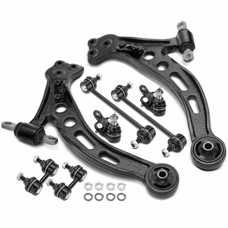 8x Control Arm with Ball Joint & Sway Bar Link for Toyota Camry Avalon Lexus