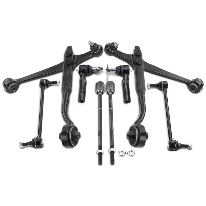 8x Control Arm & Stabilizer Bar Link Tie Rod Kit for Ford Windstar 99-03