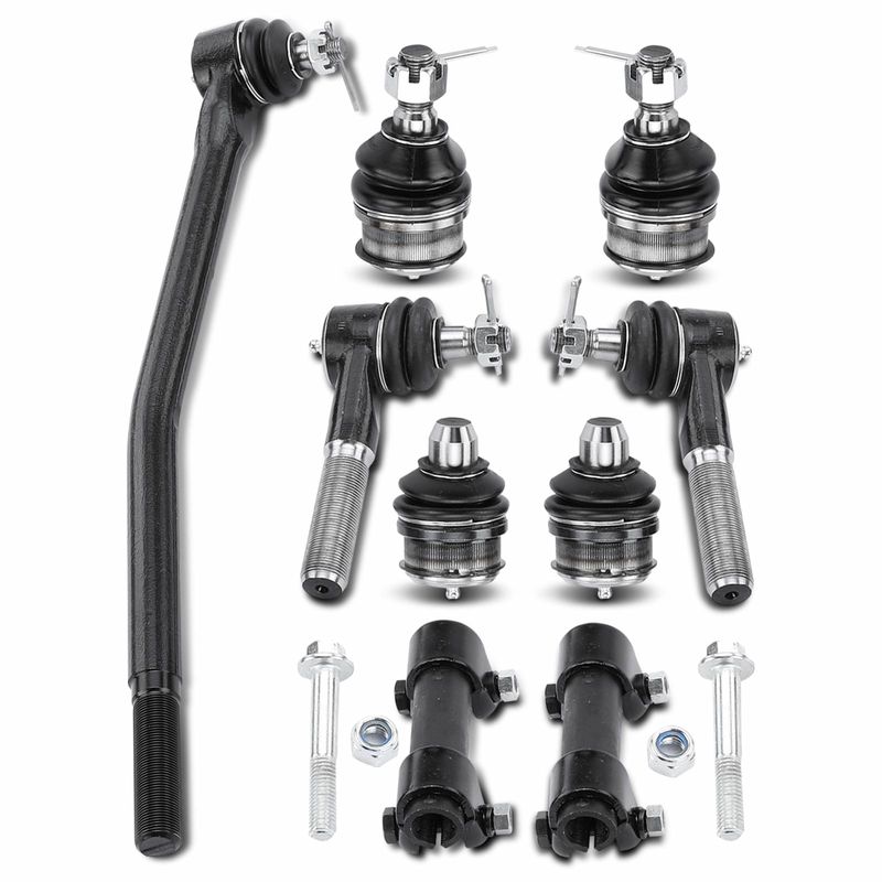 9x Tie Rod End Drag Link Ball Joint for Ford E-150 Econoline Club Wagon