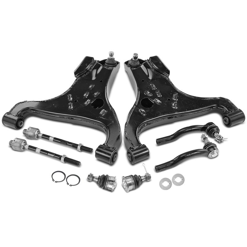 8x Control Arm with Ball Joint Tie Rod for Nissan Titan 04-15 Armada Infiniti