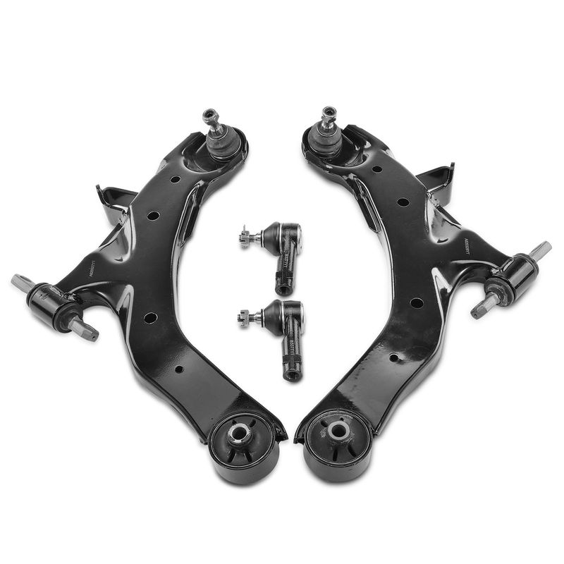 4x Control Arm & Ball Joint Assembly & Tie Rod End for Hyundai Elantra 2001-2006