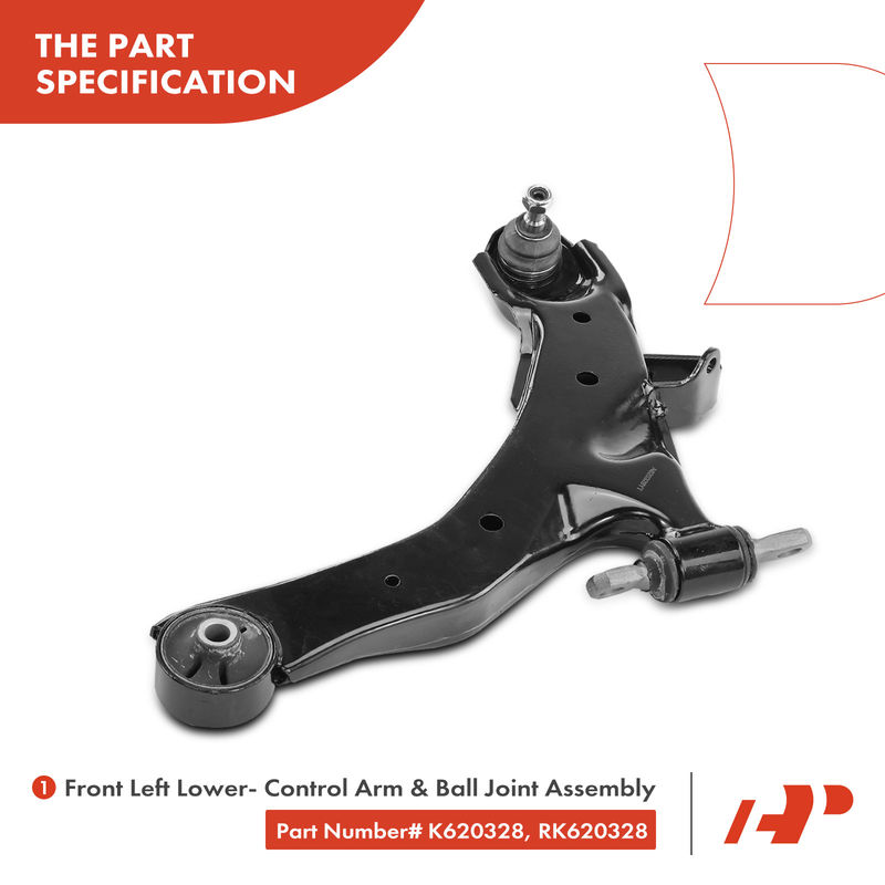 4x Control Arm & Ball Joint Assembly & Tie Rod End for Hyundai Elantra 2001-2006