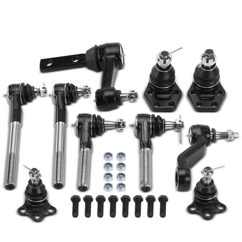 10x Idler & Pitman Arm Tie Rod End Ball Joint for Dodge Ram 2500 3500 00-02 RWD
