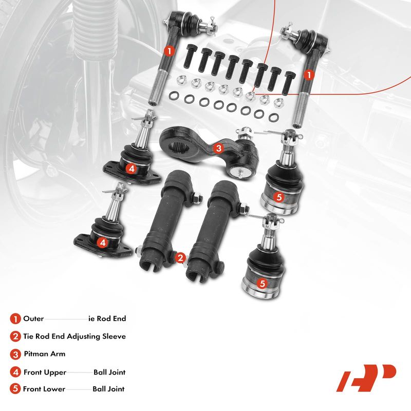 9x Tie Rod End Ball Joint for Chevrolet Blazer C10 Pickup GMC C15 Jimmy