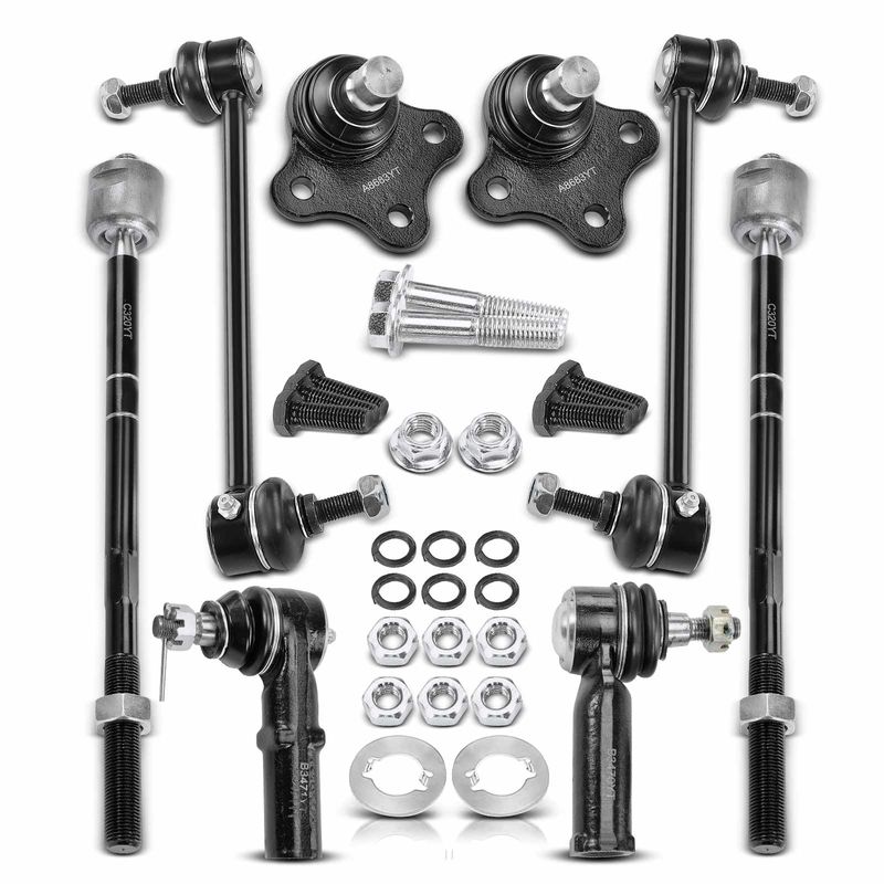 8x Sway Bar Link with Ball Joint Tie Rod End for Ford Contour 1997-2000 Mercury