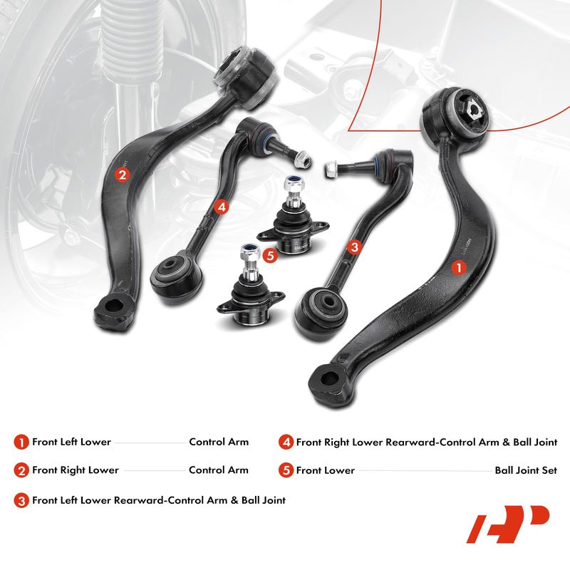 6x Suspension Control Arm and Ball Joint for BMW X5 2000-2006 E53