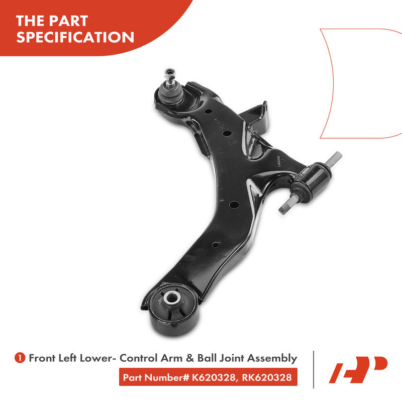 10x Control Arm & Stabilizer Bar Link & Tie Rod for Hyundai Elantra 2001-2006