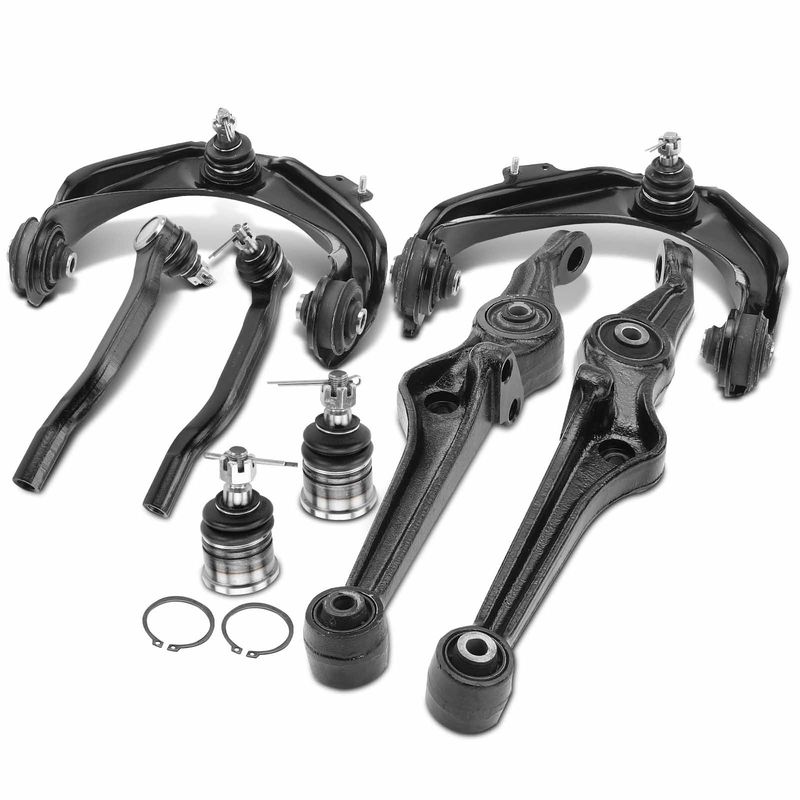 8x Control Arm & Tie Rod End for Honda Accord 1998-2002 Acura CL 2001-2003 TL