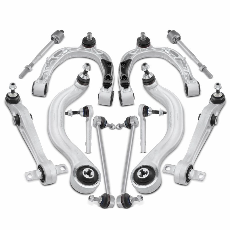 12x Control Arm with Ball Joint Sway Bar Tie Rod End for Tesla Model 3 17-19