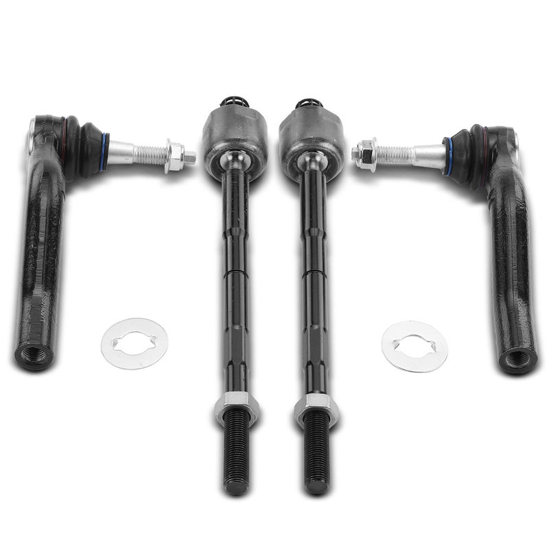 4x Inner & Outer Tie Rod End Assembly for Chevy Blazer 19-21 Cadillac XT6 20-21