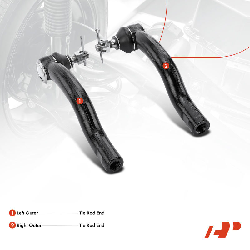 2x Outer Tie Rod End for Toyota RAV4 Lexus HS250h NX200t Scion tC