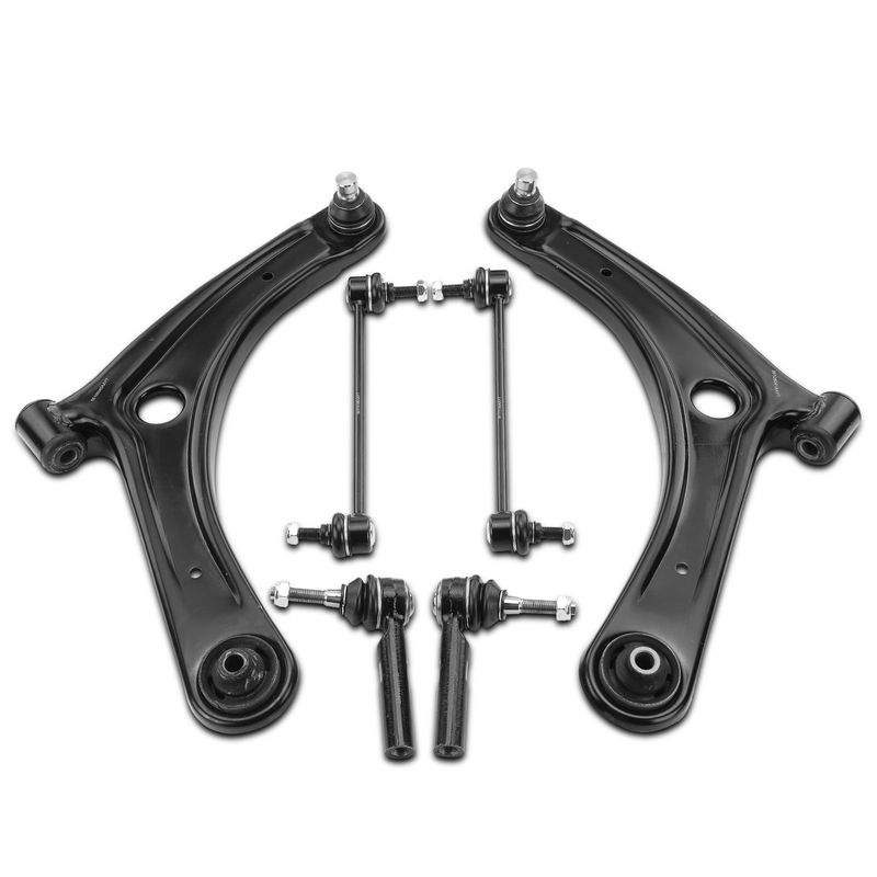 6x Control Arm Sway Bar Link Tie Rod End for Dodge Caliber 07-12 Jeep