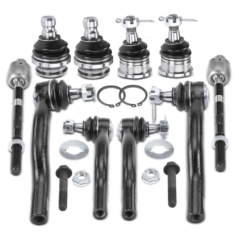 10x Inner & Outer Tie Rod End Ball Joint for Nissan Armada 05-15 Infiniti