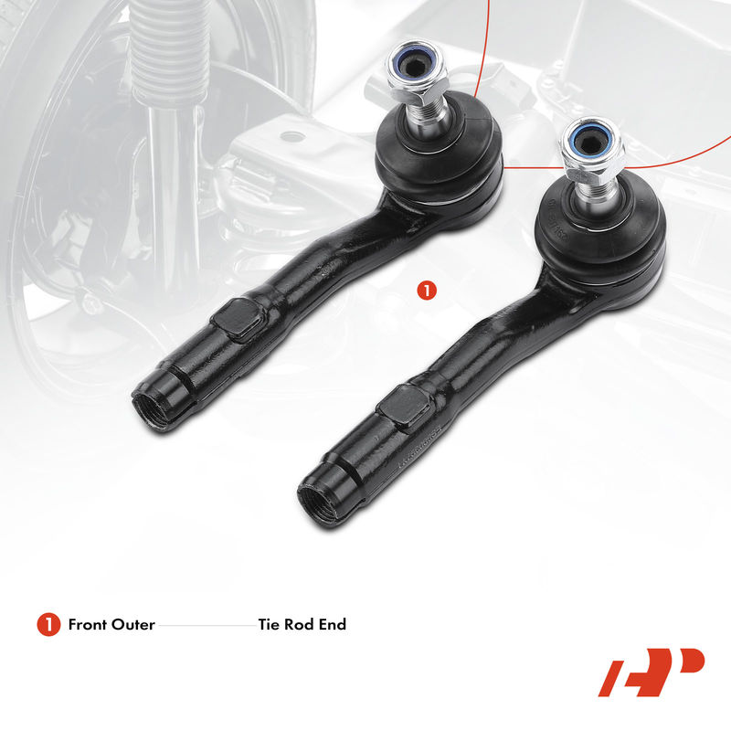 2x Outer Tie Rod End for BMW E60 525xi 528xi 530xi 535xi F10 3.0L