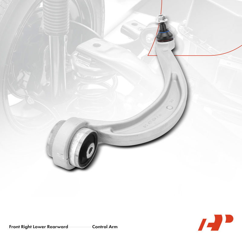 Front Right Lower Rearward Control Arm with Ball Joint for Audi A6 Quattro 12-20