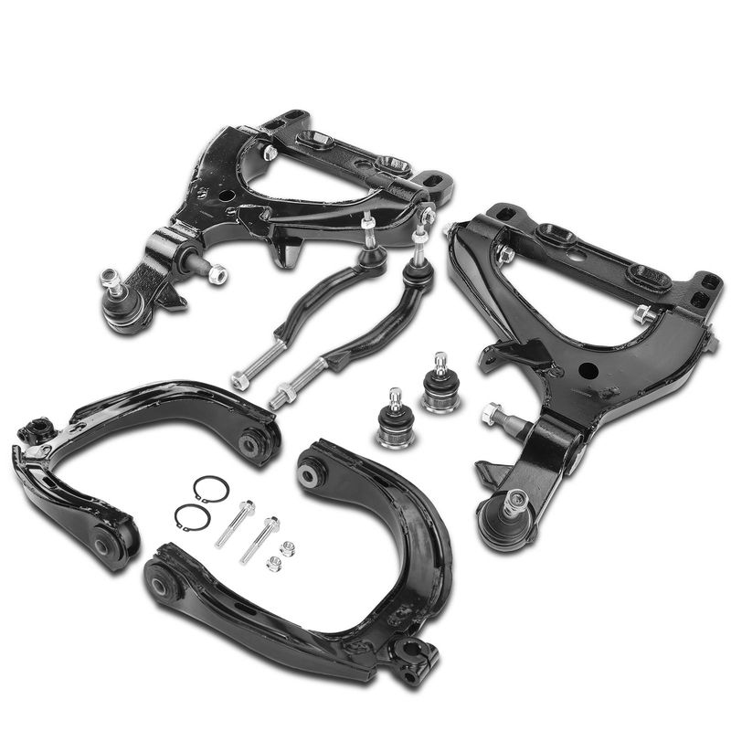 8x Control Arm Tie Rod End Ball Joint for Chevy Trailblazer GMC Envoy 2002