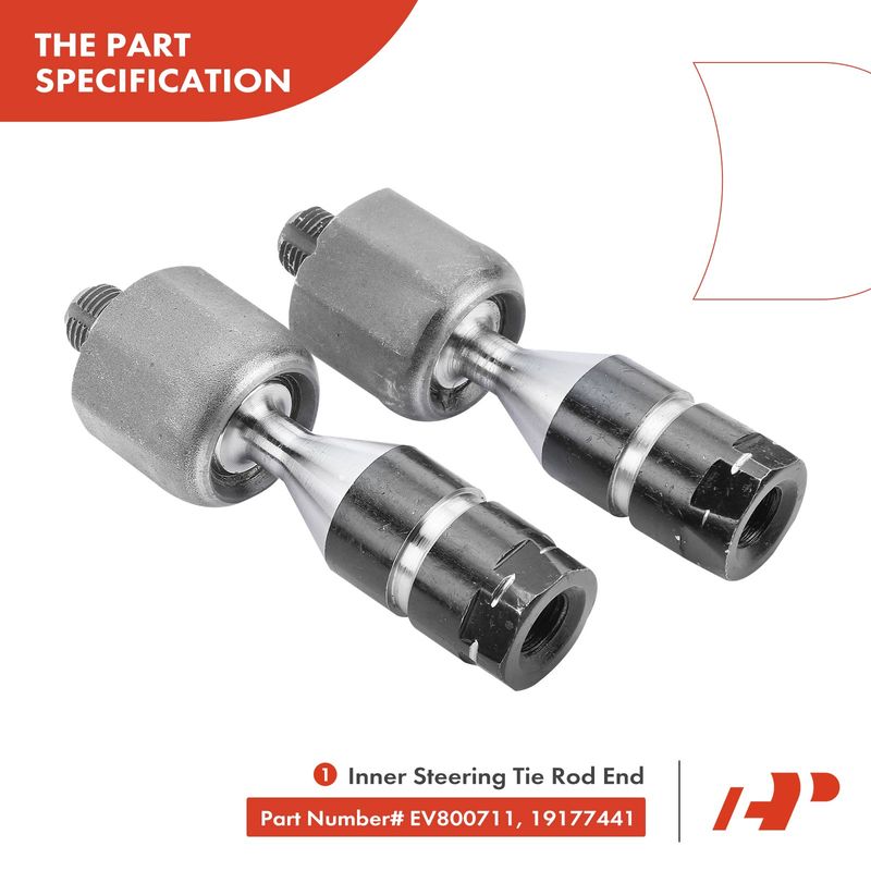 4x Inner & Outer Tie Rod End Assembly for Cadillac CTS 2008-2014 AWD