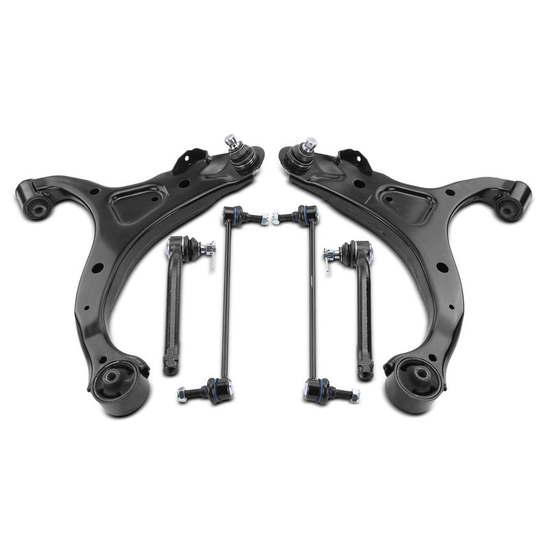 6x Control Arm Ball Joint & Sway Bar Link Tie Rod End for Hyundai Santa Fe