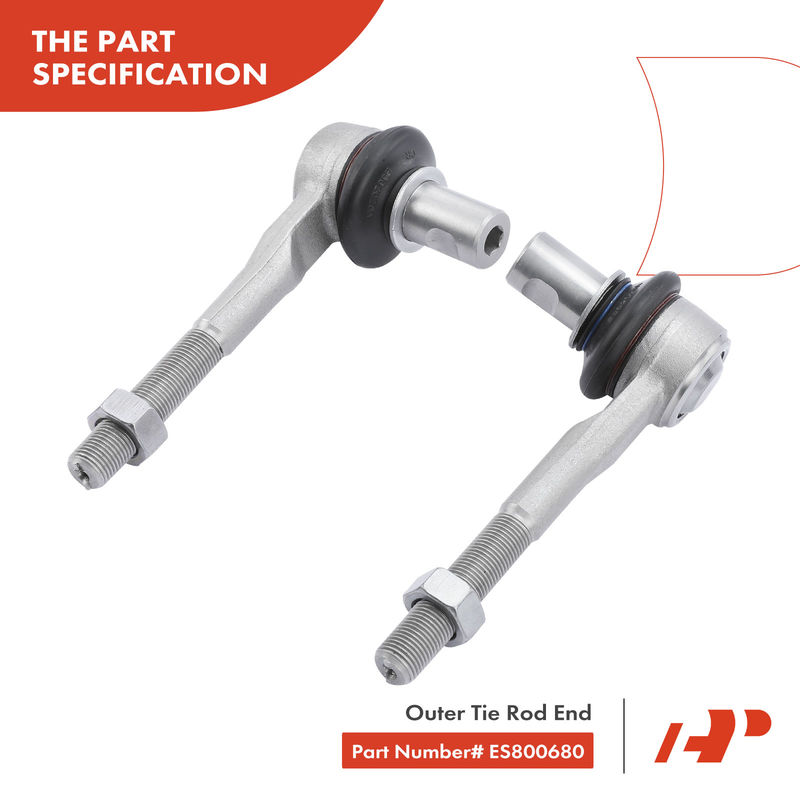 2x Outer Tie Rod End for Audi A8 Quattro 04-10 S8 07-09 VW Phaeton 04-06