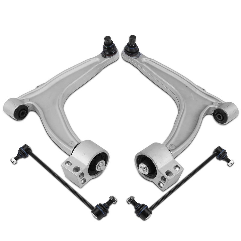 4x Control Arm with Ball Joint & Stabilizer Bar Link for Saab 9-3 2003-2011 9-3X