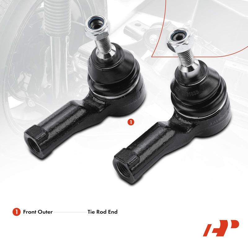 2x Outer Tie Rod End for Land Rover Range Rover Sport 2006-2009