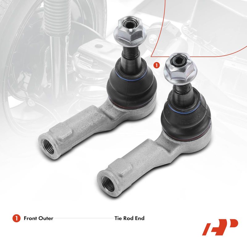 2x Outer Tie Rod End for Land Rover Range Rover Sport 2009-2013