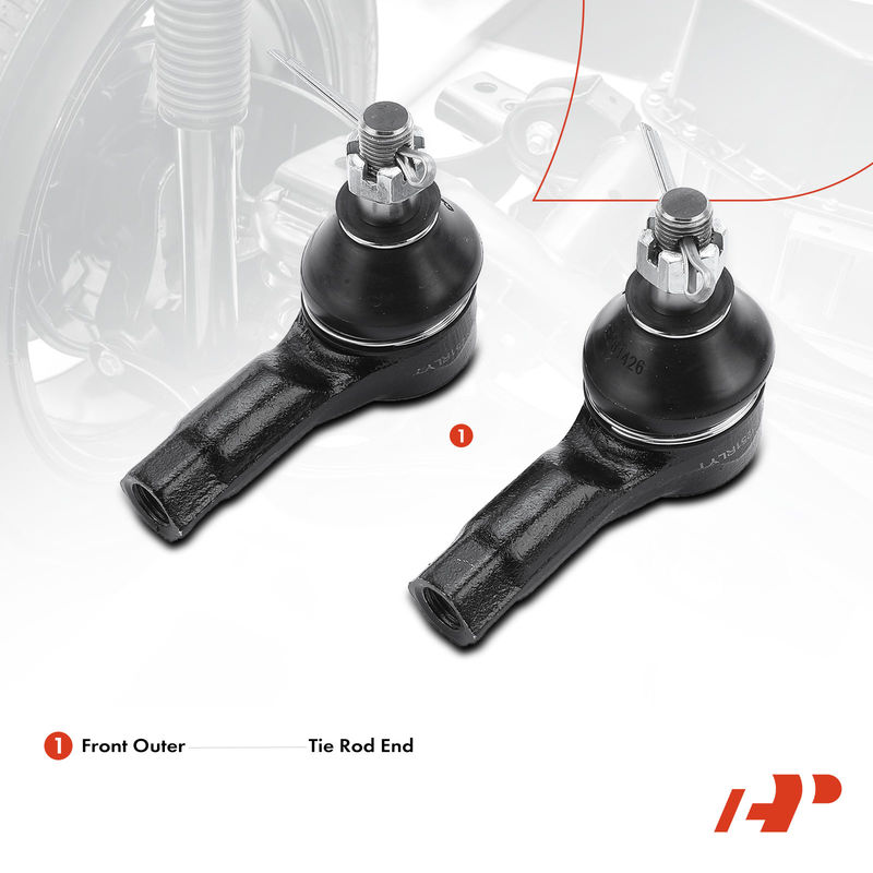 2x Outer Tie Rod End for Mazda 323 MX-3 1992-1996 Protege 1990-1998 RX-7