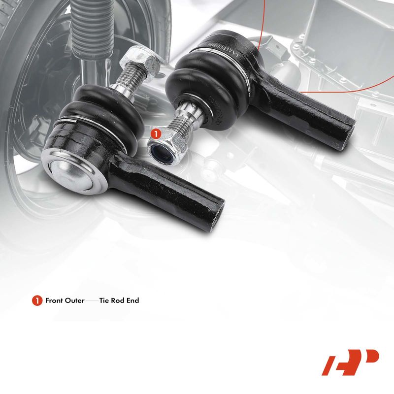 2x Outer Tie Rod End for Mercedes-Benz W202 C220 C208 CLK320 R170
