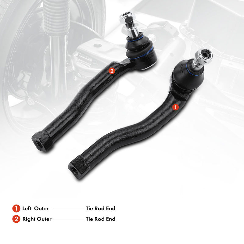 2x Outer Tie Rod End for Chevrolet Aveo 04-11 Pontiac Wave Suzuki