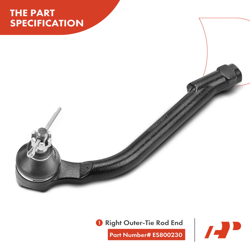 2x Outer Tie Rod End for Hyundai Elantra 2007-2012 Kia Forte Forte5