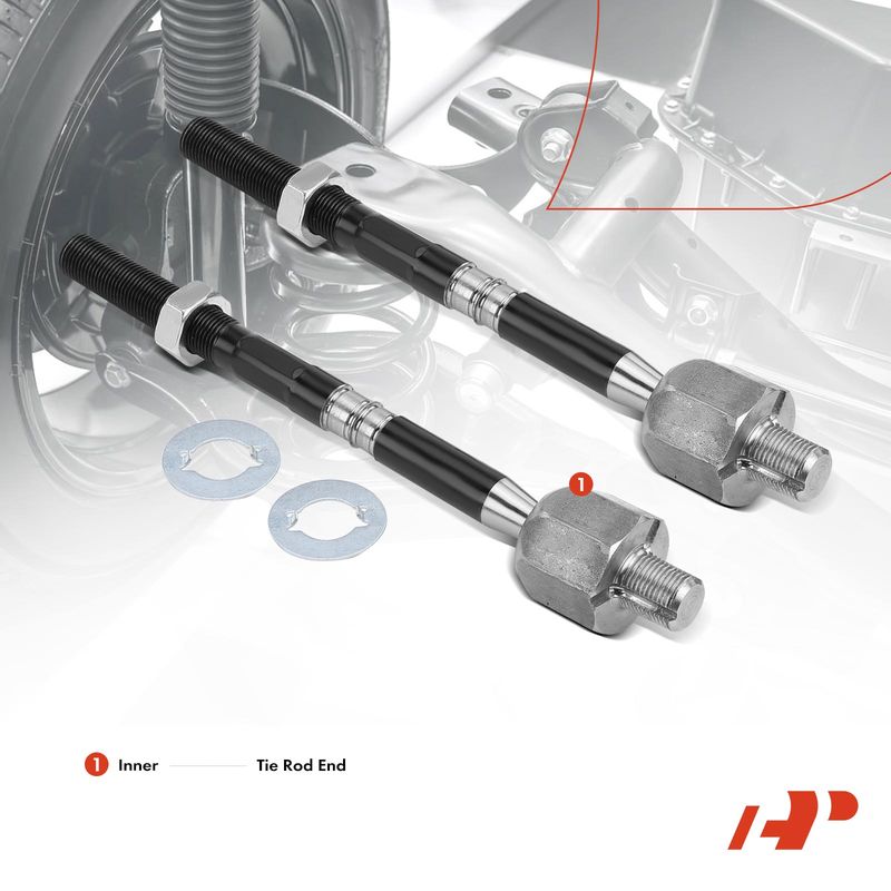 2x Inner Tie Rod End for BMW E65 F01 745i 745Li 2002-2005 750i 750Li 06-08 760i