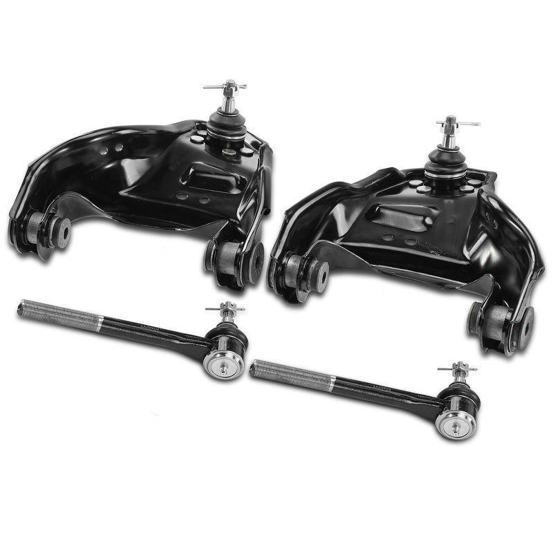4x Control Arm with Ball Joint & Outer Tie Rod End for Chevy GMC Olds