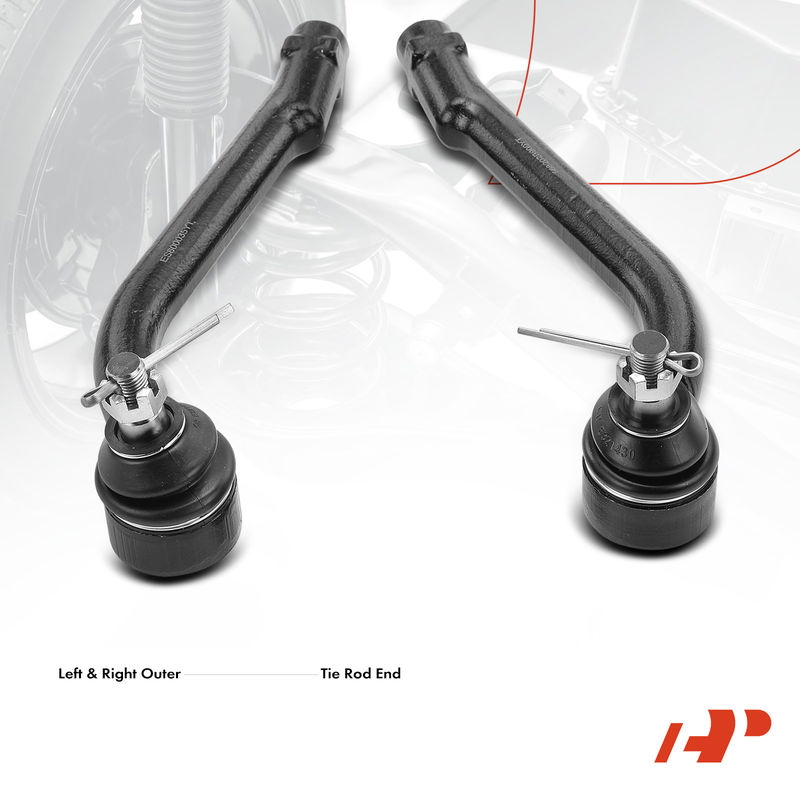 2x Outer Tie Rod End for Hyundai Santa Fe Veracruz Kia Sorento