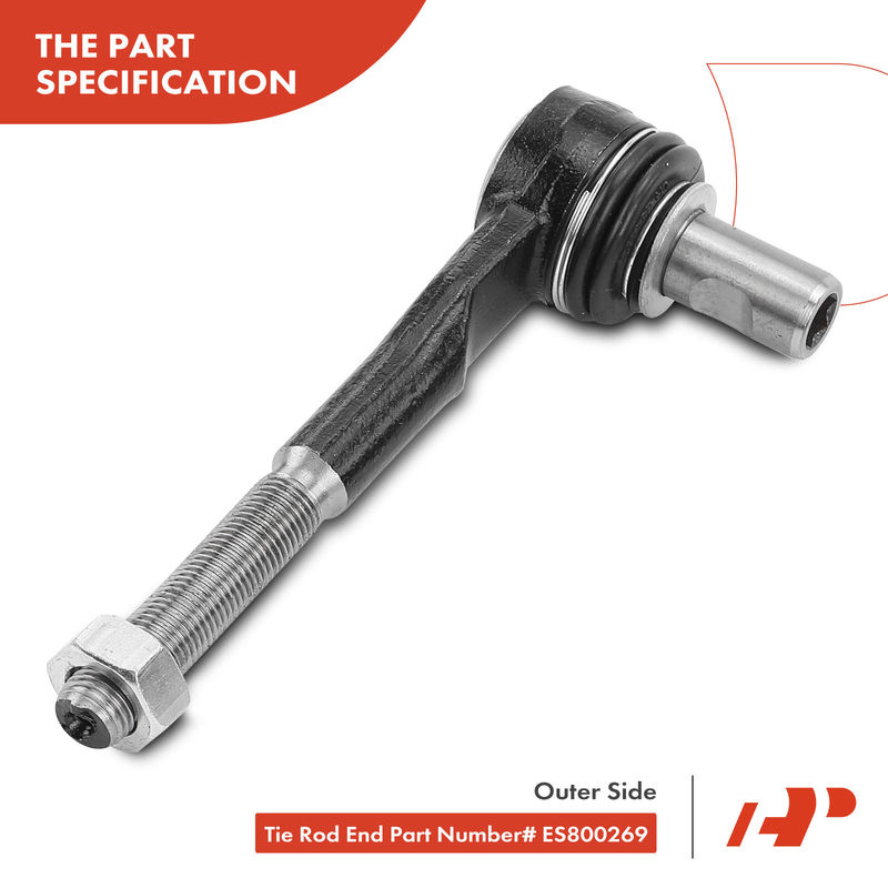 2x Outer Tie Rod End for Audi A4 2005-2009 A6 Allroad Quattro RS4 RS6 S4 S6
