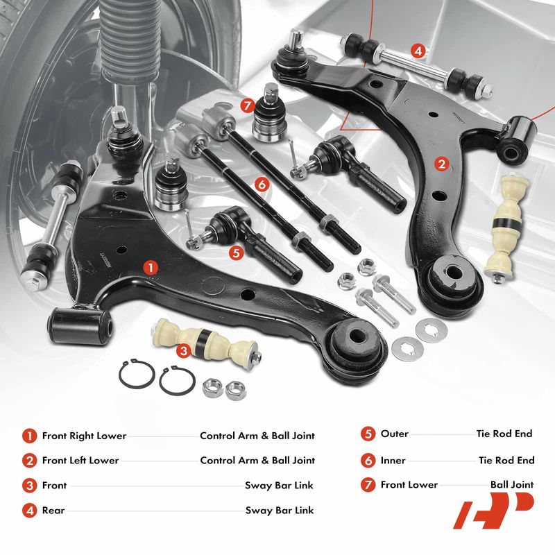 12x Control Arm & Stabilizer Bar Link for Dodge SX 2.0 Plymouth Neon