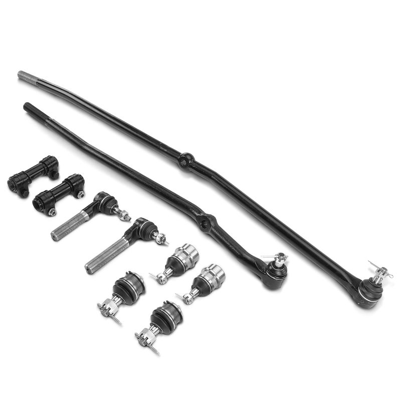 10x Tie Rod End & Ball Joint Steering Drag Link for Dodge Ram 1500 Pickup 00-01