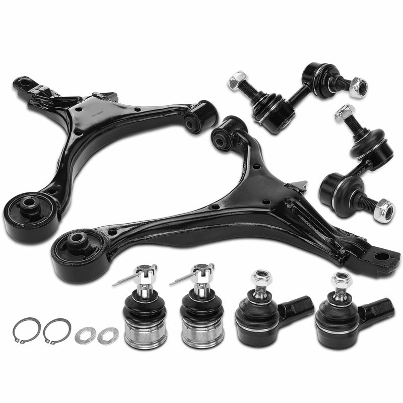 8x Control Arm Stabilizer Bar Link Tie Rod End for Honda CR-V 2002-2004
