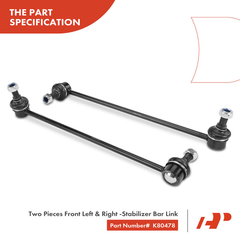 2x Front Stabilizer Bar Link for Volkswagen Jetta 2005-2019 Beetle Golf Audi