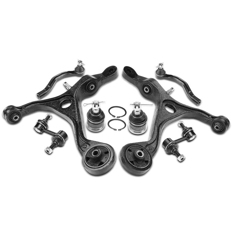 8x Control Arm with Ball Joint & Tie Rods End for Acura TSX Honda Accord