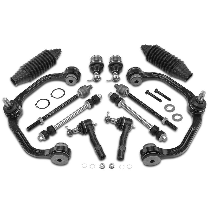 12x Control Arm with Ball Joint Stabilizer Bar End Link for Ford Mazda