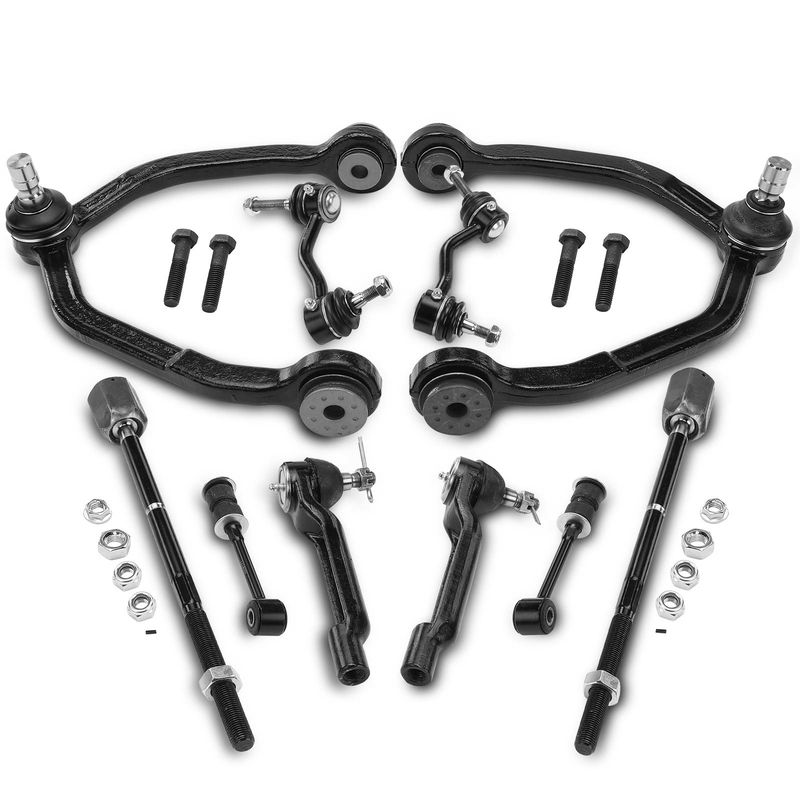 10x Control Arm with Ball Joint Sway Bar Link Tie Rod End for Ford Mercury Cougar