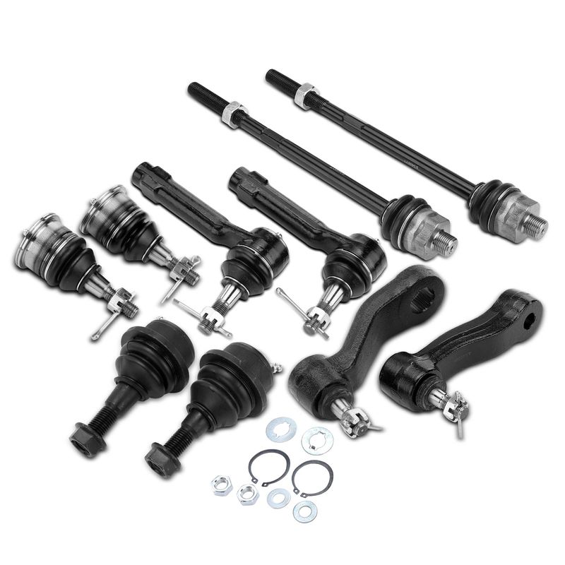 10x Tie Rod End & Pitman Arm & Ball Joint for Chevrolet Silverado 2500 GMC 4WD