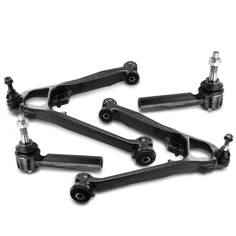 4x Control Arm with Ball Joint & Tie Rod End for Chevrolet Silverado 1500 GMC