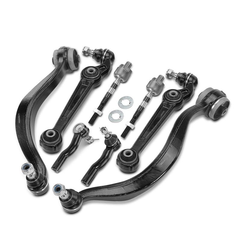 8x Control Arm with Ball Joint & Tie Rod for Ford Fusion 07-12 Lincoln Mercury