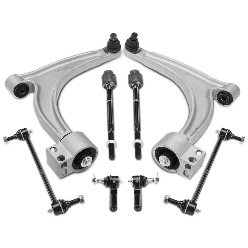 8x Control Arm with Ball Joint Stabilizer Bar Link for Chevy Malibu Saturn