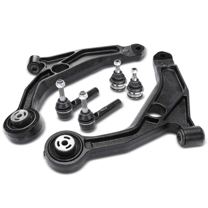 6x Control Arm with Ball Joint Tie Rod End for Chrysler Sebring Dodge Avenger