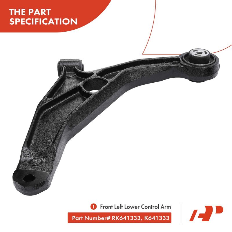 6x Control Arm with Ball Joint Tie Rod End for Chrysler Sebring Dodge Avenger